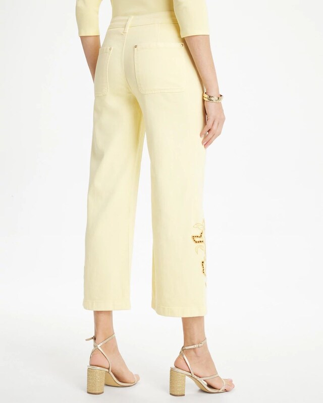 Trouser Cutwork Crop Jeans - image 3